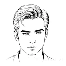 Minimalist Portraits Subtle Masculine Expression Canvas Wall Art Picture