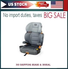 Chicco KidFit ClearTex Plus 2-in-1 Belt Positioning Booster Car Seat Drift Gray