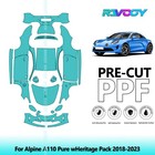 Film de protection peinture PreCut PPF pour Alpine A110 Pure wHeritage Pack 2018-2023