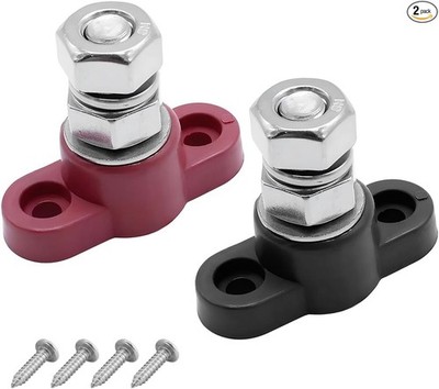 2PCS 5/16'' 12V Car Single Stud Battery Junction Posts Block, Heavy  Size: 5/16