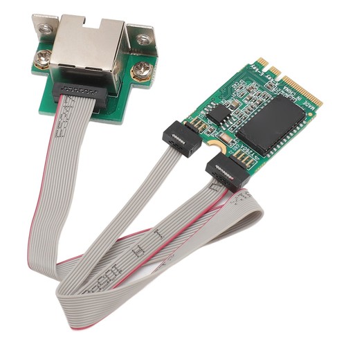 M.2 A+E Network Card Bent Pin Gigabit Ethernet Single Port RJ45 Server Networ FY - Afbeelding 4 van 24
