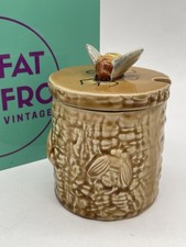 Vintage Secla Bee Honey pot ceramic