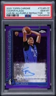 2025 TOPPS CHROME ROOKIE AUTO PURPLE REFRACTOR COOPER FLAGG RC 54/75 PSA 10