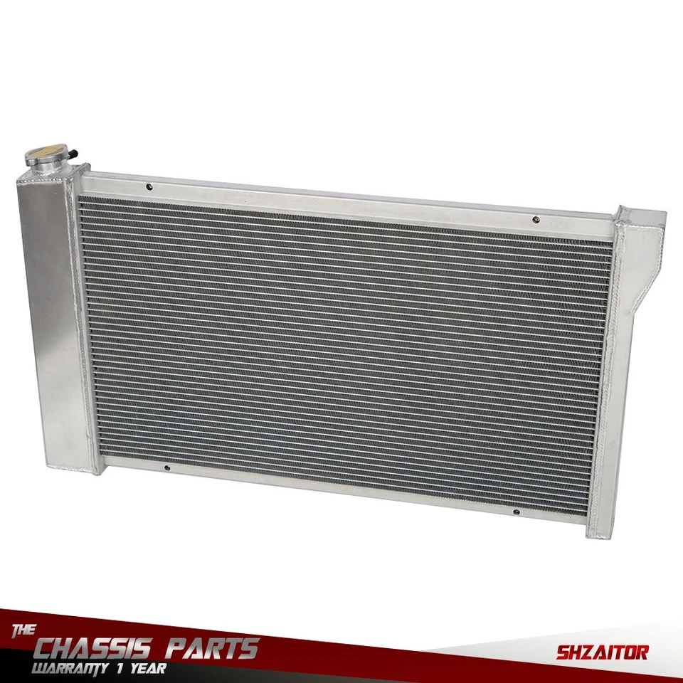 3 Row Radiator+Shroud Fan For Chevy/GMC C/K 10/20/30 Series Pickup Truck 1967-72 Foto 2 de 4