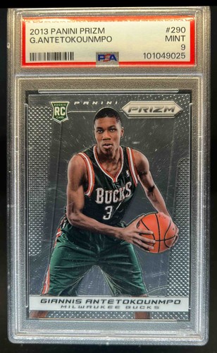 2013-14 Prizm Giannis Antetokounmpo RC Rookie #290 Bucks PSA 9