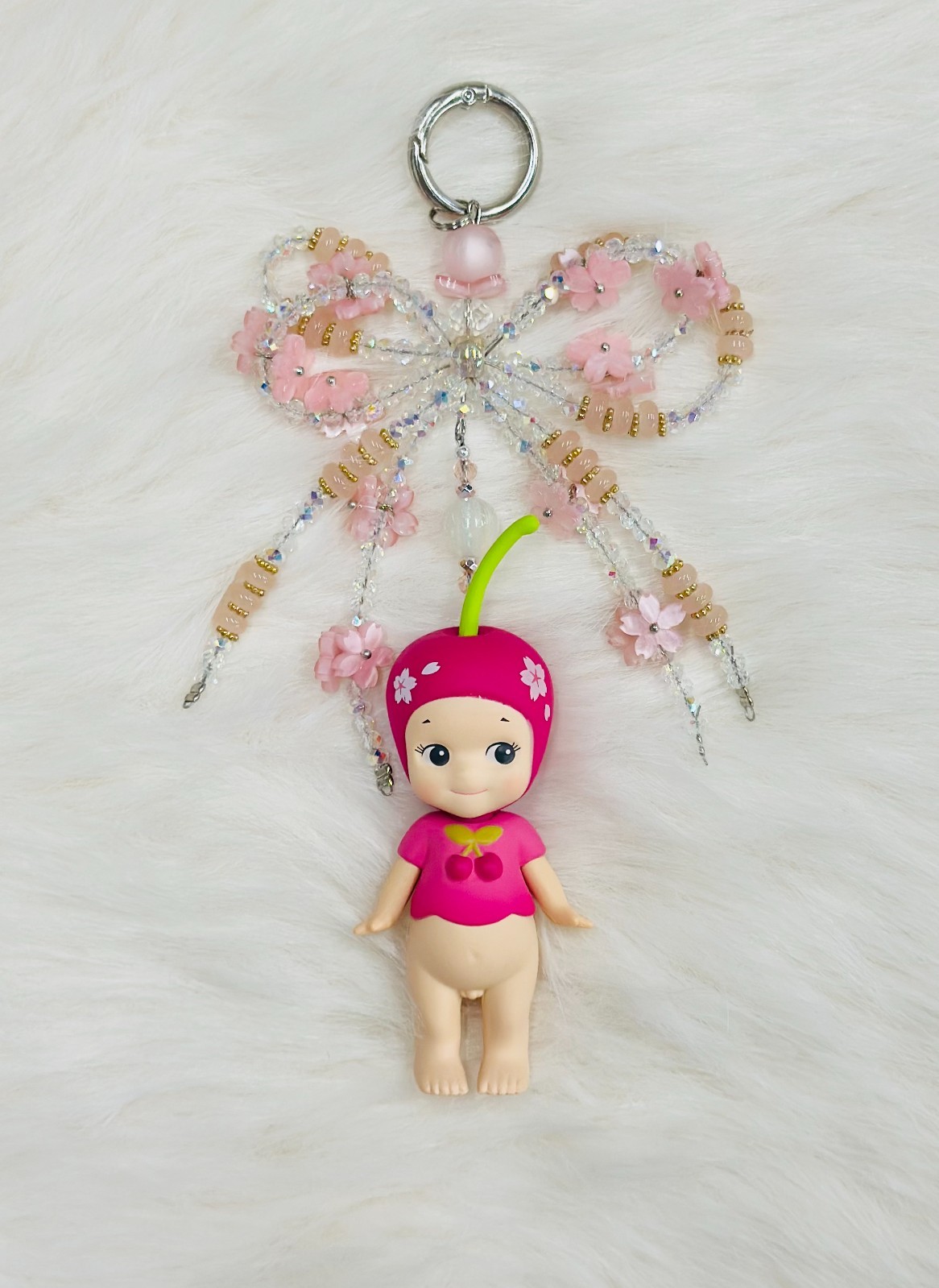 Handmade Sonny angel Crystal Bow Keychains/Bag Charms