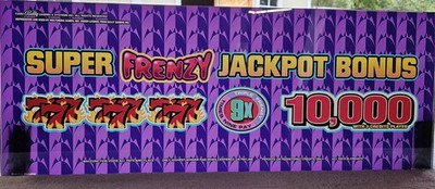 Bally Gaming Super Frenzy Jackpot Bonus  2002 ProSlot Top Award Glass