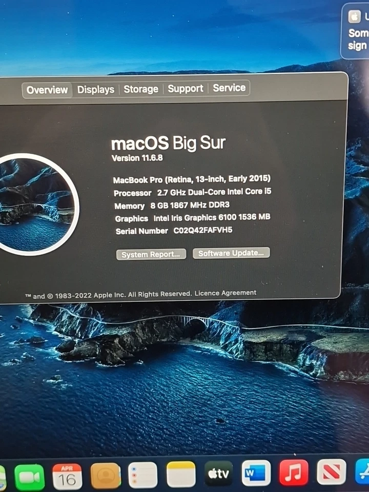 Apple MacBook Pro 13" 2015 · i5 · 8GB · 250GB, photo 2 of 4