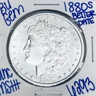 1880 S BU UNCIRCULATED MORGAN SILVER DOLLAR AUTHENTIC U.S.MINT FREESHIPPING 6293