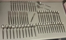 Nortake Eros 18-8 Lot Of 60 Silverware Set