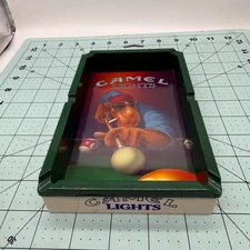 Vintage 1992 Camel Lights Pool Table Ash Tray, Joe Cool Unused Smokin Joe's 