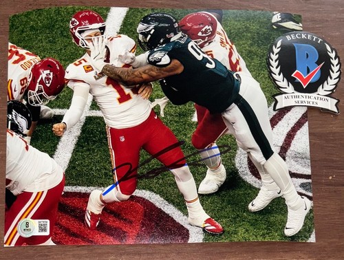 Jalen Carter signed Autogramm 8x10 Foto Philadelphia Eagles Beckett Wit