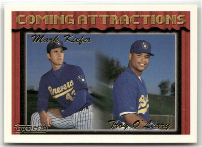 #ad 1994 TOPPS #770 MARK KIEFER TROY O#x27;LEARY GOLD MILWAUKEE BREWERS RC $1.79