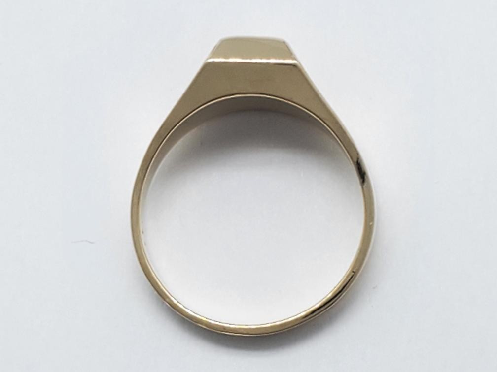 Diamond Solitaire 14K Solid Yellow Gold Ring Size… - image 5