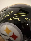 2 Autographed Replica Pittsburgh Steelers Football Helmet Beckett Authenticated