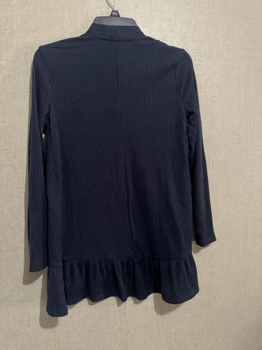 LC Lauren Conrad Women’s Navy Blue Layering Carding Open Front Pockets Sz Small - Picture 5 of 5