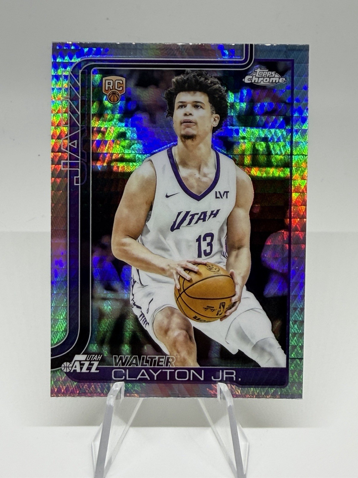 2025 Topps Chrome Walter Clayton Jr. X-Fractor Rookie Card NBA RC #268