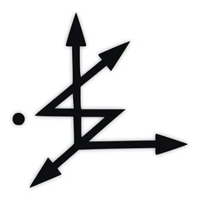 Chaos Magick Sigil Vinyl Decal - Occult Symbol Sticker Pagan Witchcraft Art