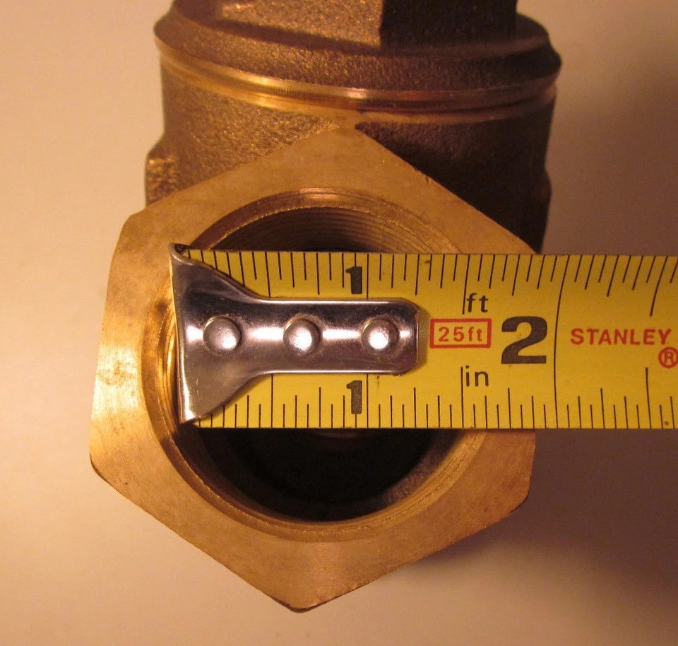 United Brass USA Check Y Valve Swing Gate 1.5 inch 1-1/2"NPT 200 PSI WSP 400 WOG - Image 4 of 4