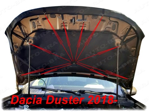 SUJETADOR CAPÓ ASPECTO FIBRA CARBONO para DACIA DUSTER 2018-2024 PROTECTOR STONEGUARD - Imagen 7 de 7