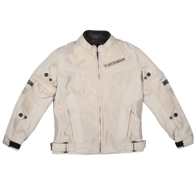 Kids Motorcycle Jacket 128 - Modeka X-Vent Kids Waterproof Summer Light Grey