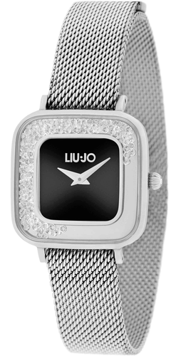 Damenuhr Liu Jo Stahl Mesh Milano Lünette Kristalle Möbel TLJ2009 - Bild 1 von 2
