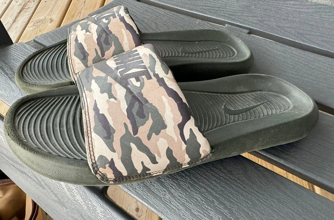 Nike Victori One Slide stampa taglia 8 mimetiche da uomo