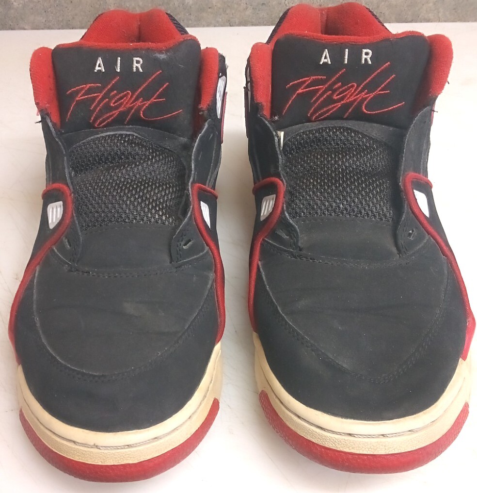 2011 Nike Air Flight \'89 Black Red Bulls Size 8.5 Shoes 306252-060 Size 9.5- Nike Air Flight 2011 Red Black White 306252_060 | eBay main image 3