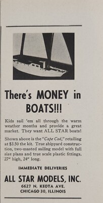1948 Print Ad All Star Models Cape Cod Boats Chicago,Illinois