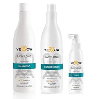 Alfaparf Yellow Kit Easy Long Shampoo 500Ml + Conditioner 500Ml + Tonic 125Ml