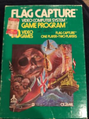 Flag Capture (Atari 2600, 1978, CX2644) Tested Game Cartridge, Complete In Box!