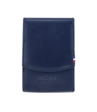 S.T. Dupont Smooth Blue Leather Cigarette Pack Case, Pouch, 183033  New In Box