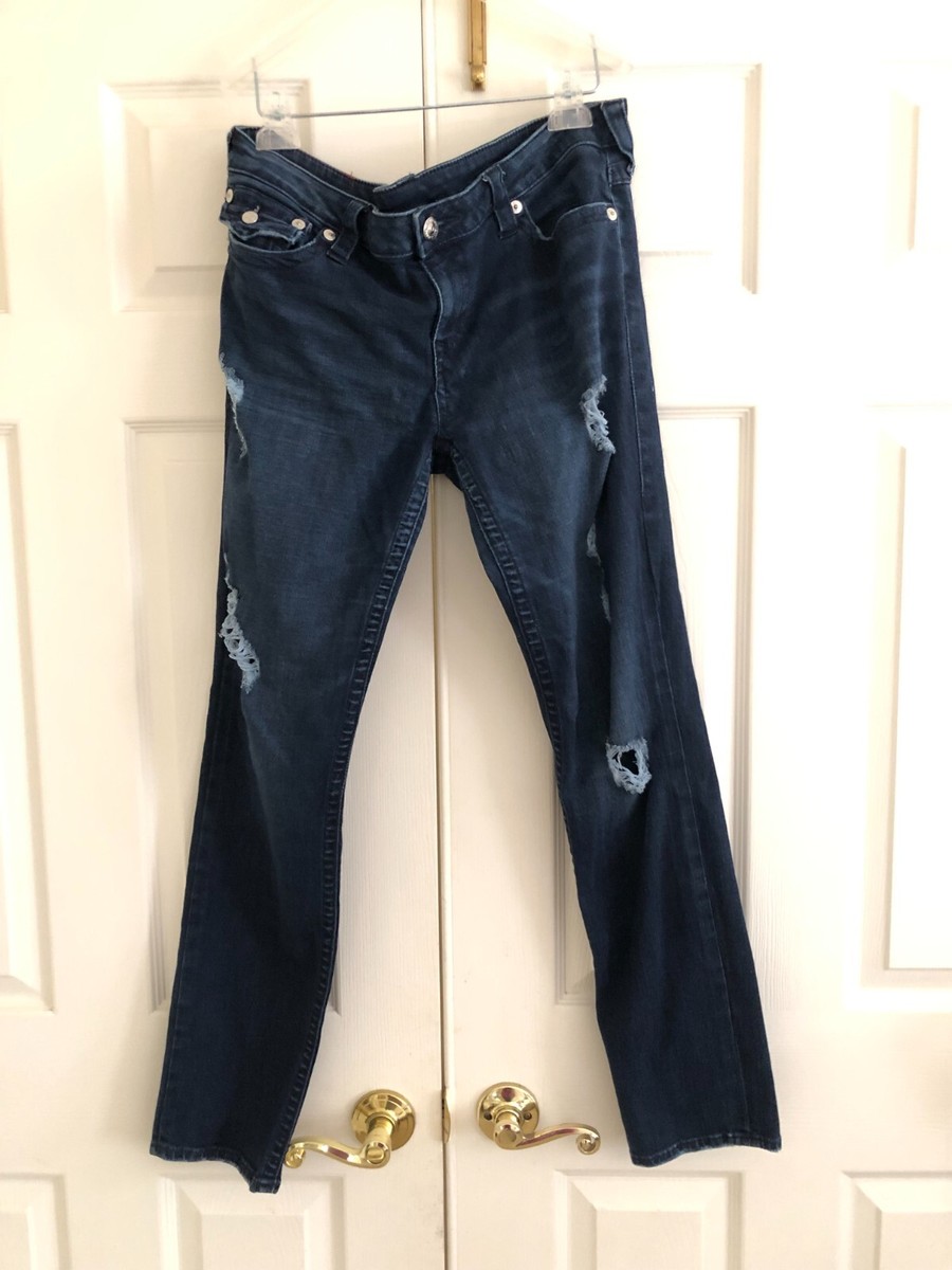 True Religion Size 34 Denim Blue Women Skinny Jeans Stylish Modern