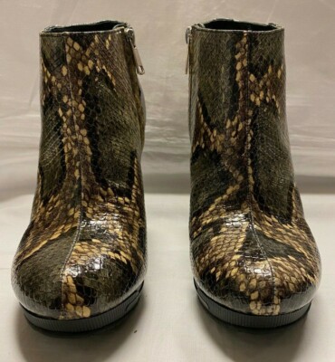 JUST CAVALLI BOOTS brown tones snake print | eBay display picture 1
