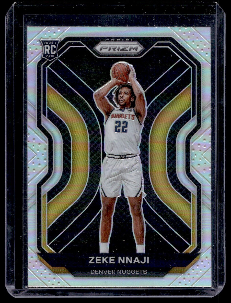 2020-21 Panini Prizm Silver Zeke Nnaji Rookie Denver Nuggets #266
