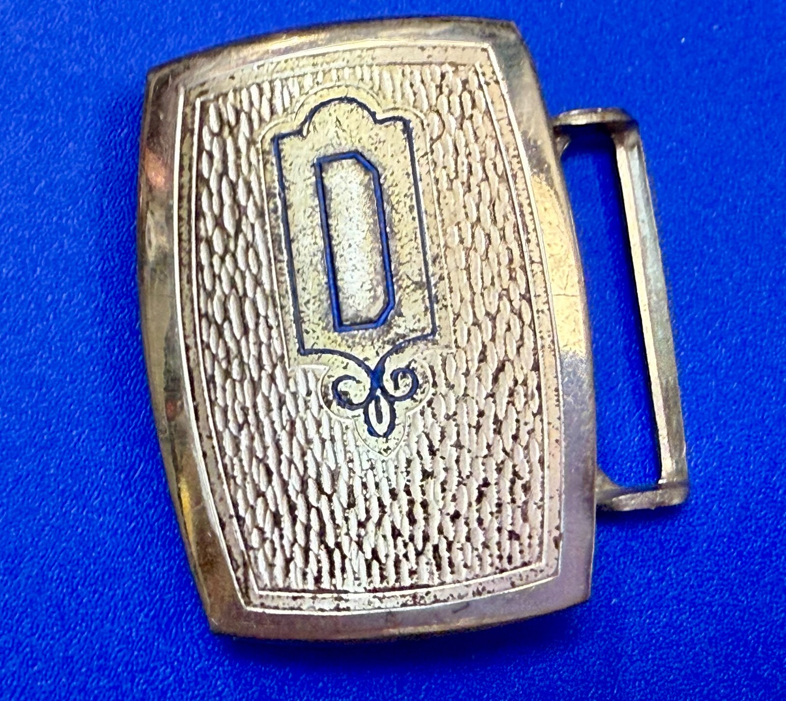 Custom Initial Letter D Monogram Silver Plated Pi… - image 1