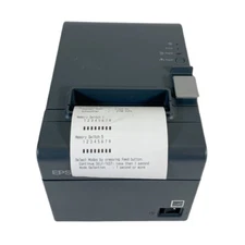 TESTED Epson TM-T20II Compact Thermal POS Receipt Printer USB Serial No Adapter