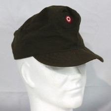 Genuine Surplus Vintage Army Cap Austrian Army Olive Green Poly/viscose Cap