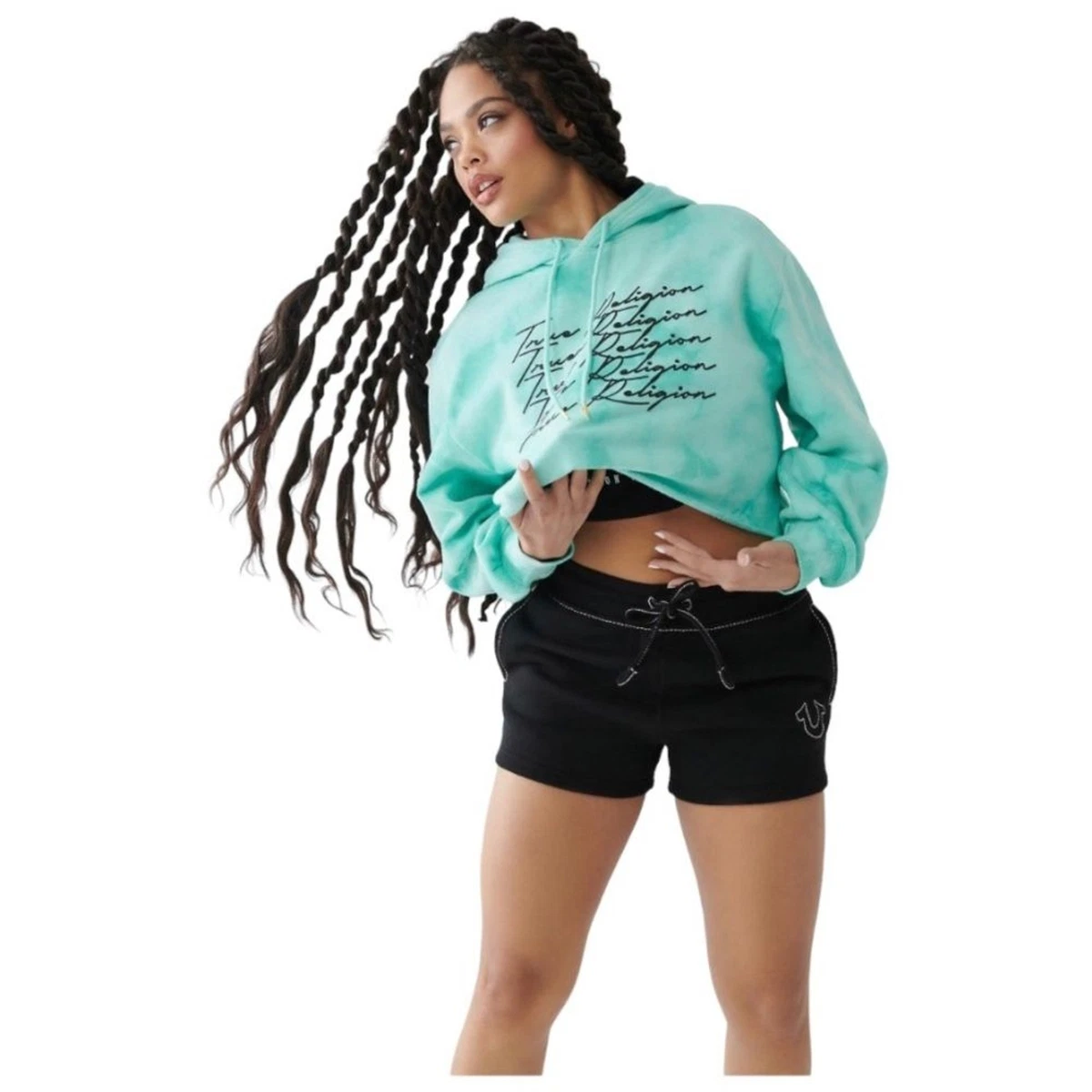 True religion crop hoodie hot sale