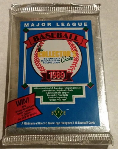 1989 Upper Deck Low Series Unopened Pack #1 Ken Griffey Jr (Rookie)