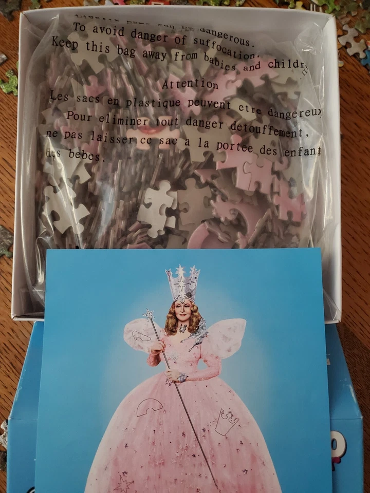 Jigsaw Shaped Puzzle 500 Pieces The Wizard of Oz Glinda the Good Witch VERY RARE - Image 4 of 4