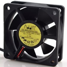 ADDA AD0612MS-C76GL DC12V 0.13A 6020 6CM 2-Wire Silent Cooling Fan