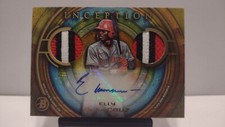 Elly De La Cruz 2022 Bowman Inception Auto Dual Patch Gold 13/50 Reds