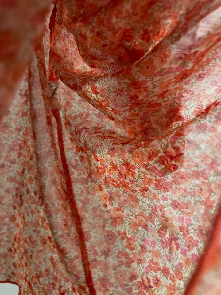 Divided H&M Womens Tank Top EU 38 US 8 Pink Floral Strappy Babydoll Fairy Y2K - Image 2 of 4