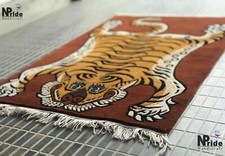 Handknotted Tibetan Tiger Rug Carpet Runner -Rectangle - 2ftx3ft - Gift ideas