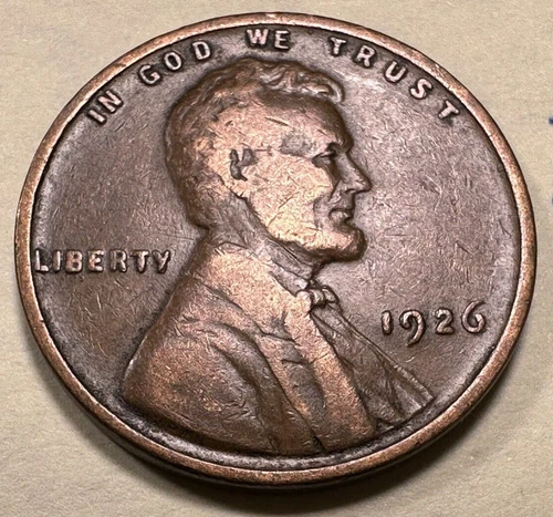 1926 1C BN Lincoln Cent WHEAT PENNY 2728N Very Fine