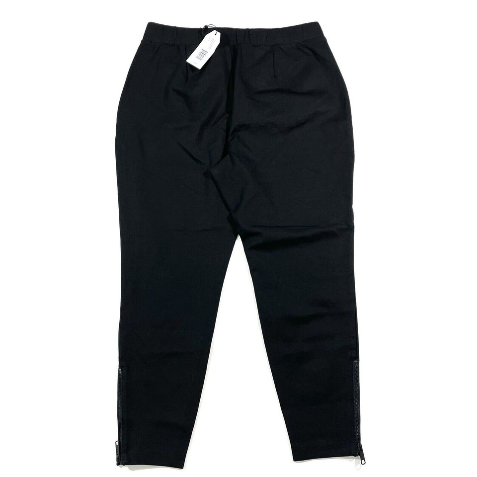 Universal Standard 4XL Moro Pants Black Ponte Knit with Pockets Zip