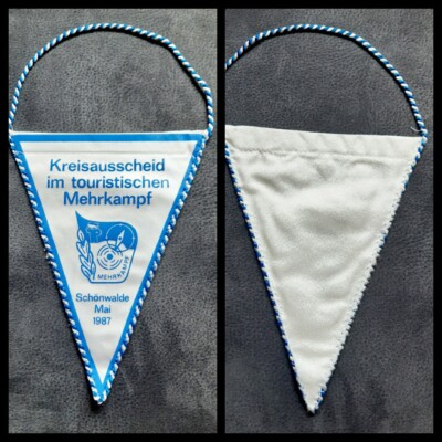 Genuine GDR pennant young pioneers Schönwalde Berlin multi-fight JP FDJ FDGB children