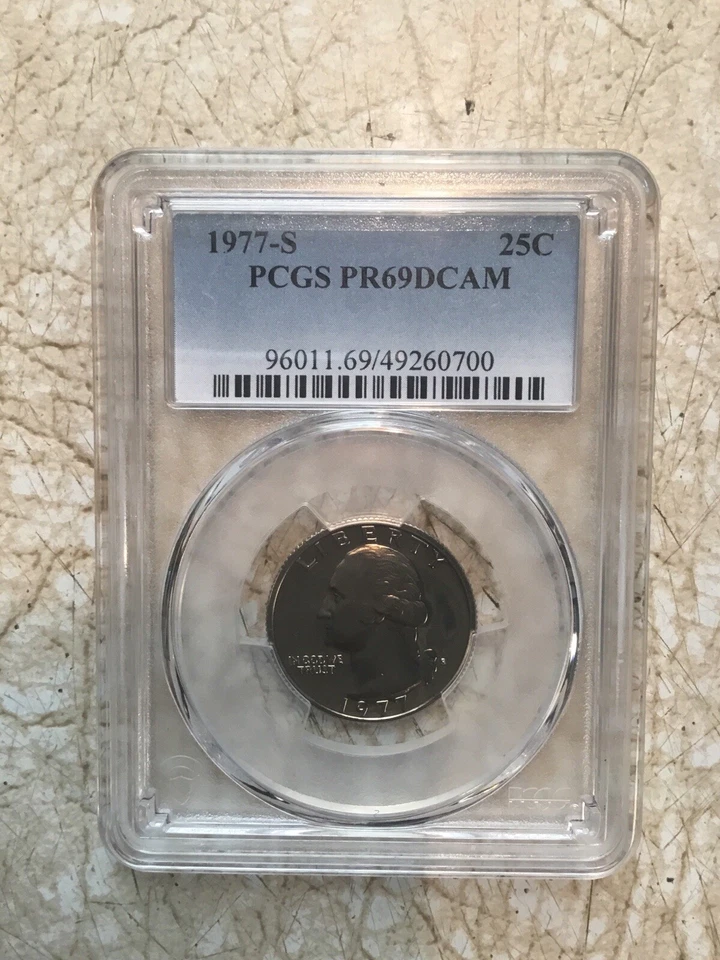 1961 25 Cent Silver Quarter NGC PF67 1977S PCGS 25C PR69DCAM 1/4 Pound Coin Lot - Image 4 of 4