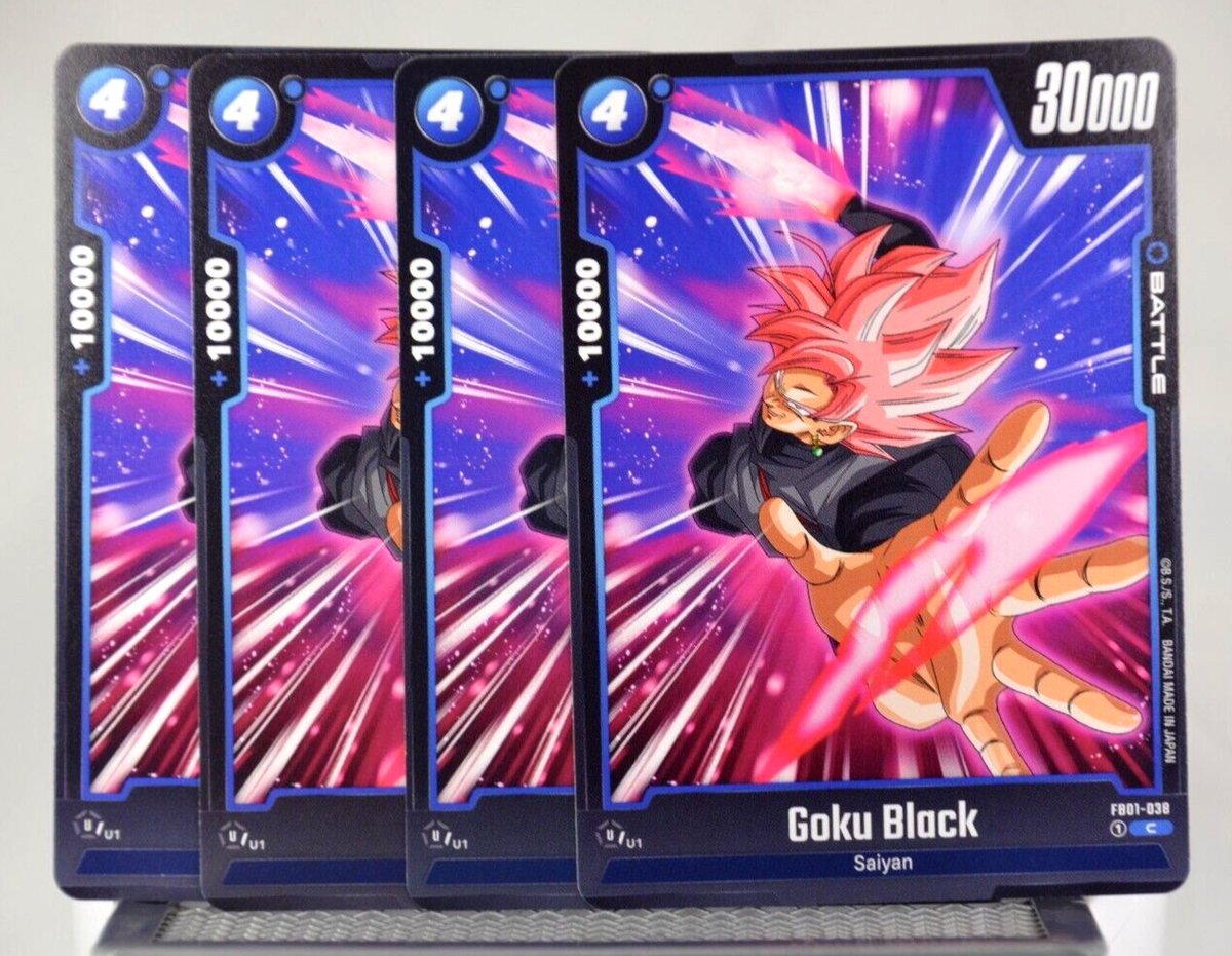 FB01-038 Goku Black (C) x4 Dragon Ball Super: Fusion World